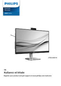 Kullanım kılavuzu Philips 27B2U4601 LED ekran