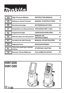 Handleiding Makita HW1300 Hogedrukreiniger