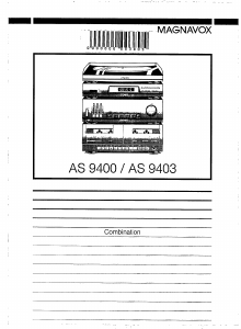 Bruksanvisning Magnavox AS9400 Skivspelare