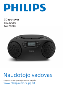 Vadovas Philips TAZ2000S Stereofoninis rinkinys