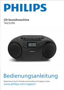 Bedienungsanleitung Philips TAZ2200 Stereoanlage