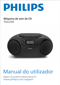 Manual Philips TAZ2200 Aparelho de som