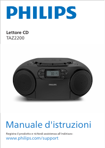 Manuale Philips TAZ2200 Stereo set