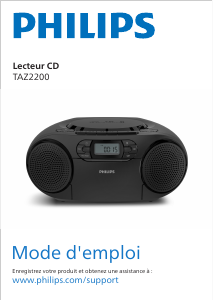 Mode d’emploi Philips TAZ2200 Stéréo