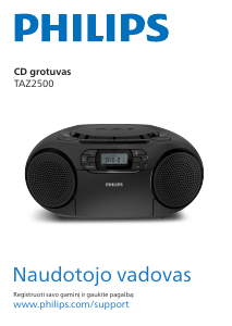 Vadovas Philips TAZ2500 Stereofoninis rinkinys