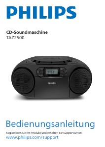 Bedienungsanleitung Philips TAZ2500 Stereoanlage