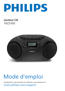 Mode d’emploi Philips TAZ2500 Stéréo