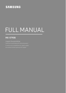 Manuale Samsung MX-ST90B Stereo set