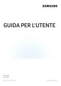 Manuale Samsung SM-P620 Tablet