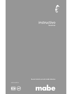 Manual de uso Mabe LMA11832PBAX Lavadora