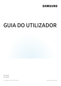 Manual Samsung SM-P620 Tablet