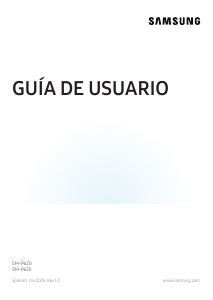 Manual de uso Samsung SM-P620 Tablet