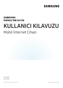 Kullanım kılavuzu Samsung SM-P620 Tablet