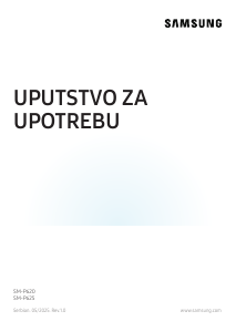 Priručnik Samsung SM-P625 Tablet