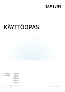 Käyttöohje Samsung SM-X130 Taulutietokone