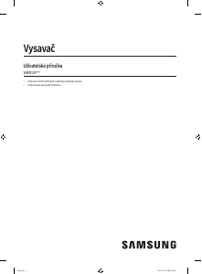 Manuál Samsung VS80F28DES Vysavač