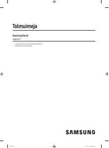 Kasutusjuhend Samsung VS80F28DGS Tolmuimeja