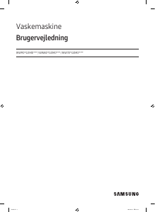 Käyttöohje Samsung WW80FG3M05AW Pesukone