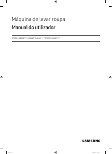 Manual Samsung WW80FG3M05AW Máquina de lavar roupa