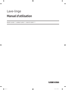 Mode d’emploi Samsung WW90FG3M05AW Lave-linge