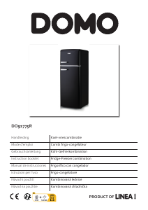 Bedienungsanleitung Domo DO91775R Kühl-gefrierkombination