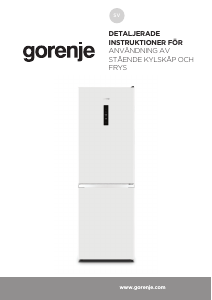Bruksanvisning Gorenje NRK619E6W4B Kyl-frys