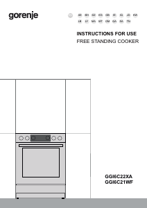 Bruksanvisning Gorenje GGI6C22XA Spis