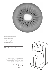 Bruksanvisning Kiwi KCM-7571 Kaffebryggare