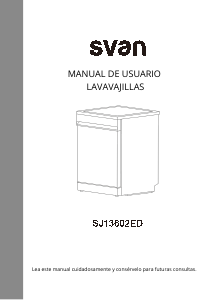Manual de uso Svan SJ13602ED Lavavajillas