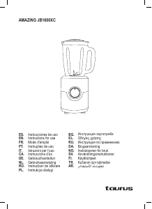 Manual Taurus Amazing JB1600XC Blender