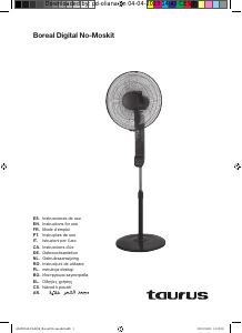Manual Taurus Boreal Digital No-Moskit Ventilator