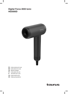 Mode d’emploi Taurus Digital Force 2000 Ionic Sèche-cheveux
