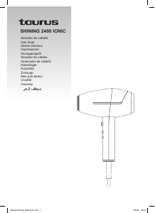 Руководство Taurus Shining 2400 Ionic Фен