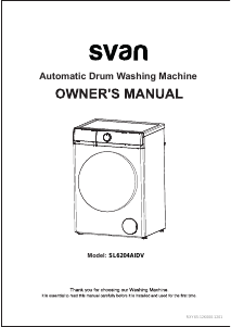 Manual Svan SL6204AIDV Washing Machine