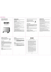 Manual Svan SVCA01CH Heater