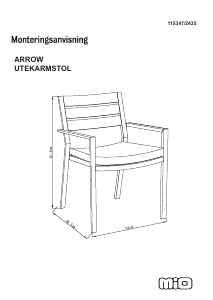 Bedienungsanleitung Mio Arrow Gartenstuhl