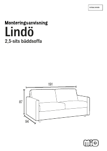 Manual Mio Lindö Canapea extensibilă