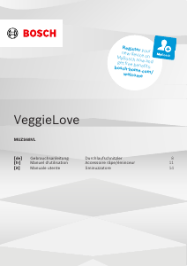 Bedienungsanleitung Bosch MUMS6ZS13D VeggieLove Küchenmaschine
