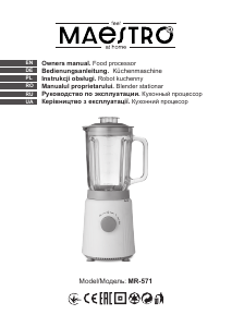 Bruksanvisning Maestro MR-571 Blender