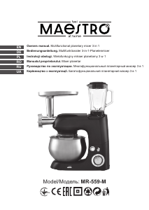 Manual Maestro MR-559-M Robot de bucătărie