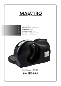 Manual Maestro MR-591 Mașină feliat