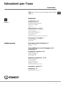 Manuale Indesit XWDE 861280X WKKK IT Lavasciuga