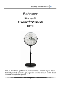 Manuál Rohnson R-8118 Větrák