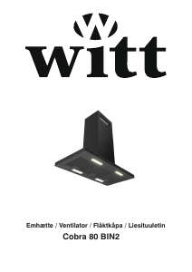 Käyttöohje Witt Cobra 80 BIN2 Liesituuletin