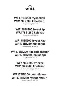Bruksanvisning Witt WF178BI200 Fryser