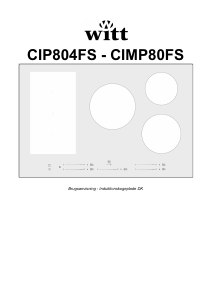 Brugsanvisning Witt CIMP80FS Kogesektion