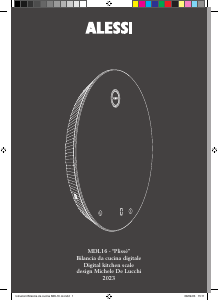 Manual de uso Alessi MDL16 Báscula de cocina