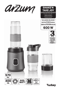 Manual Arzum AR 1101 Blender
