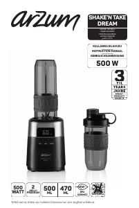 كتيب Arzum AR 1148 خلاط