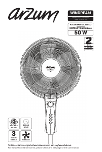 Kullanım kılavuzu Arzum AR 070-02 Fan